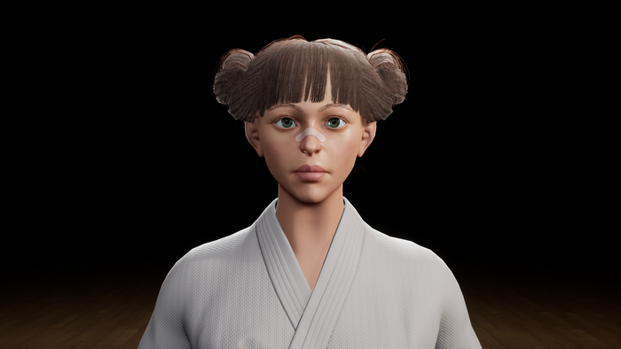 Kendo girl 3D, Gamedev, Game Art,  , 3D , , 