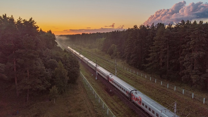 Железнодорожный пейзаж