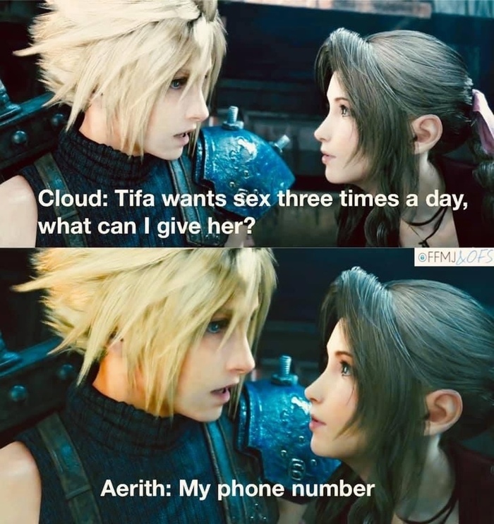   Final Fantasy, Tifa Lockhart, Cloud Strife, 