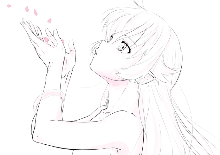     ) , Anime Art, Monogatari Series, Shinobu Oshino, Yotsugi Ononoki, Sengoku Nadeko, 