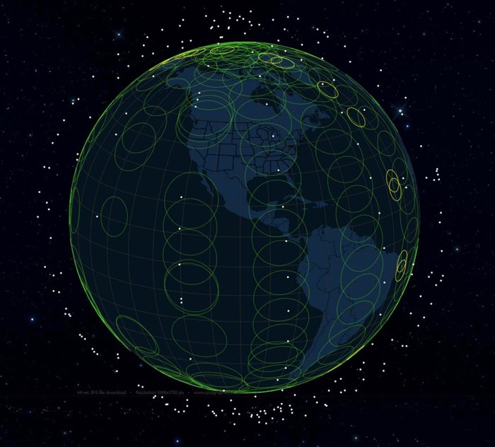 Starlink карта покрытия