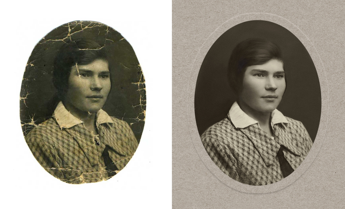 Обработка старой фотографии