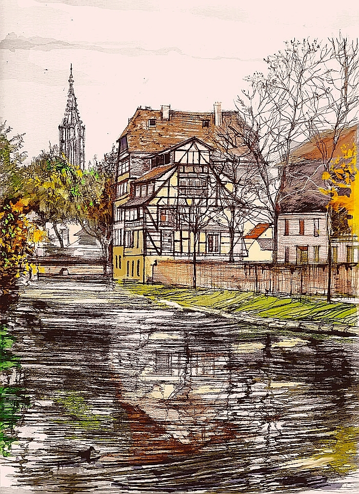 Cтрасбург,  рисунок