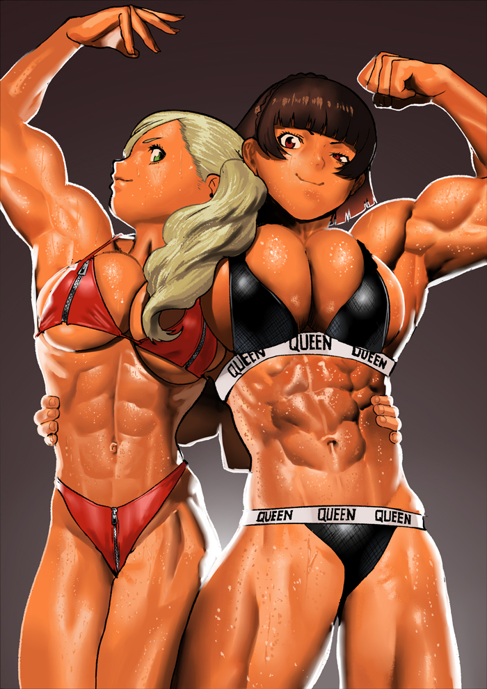 Buffed Ann Takamaki and Makoto Niijima