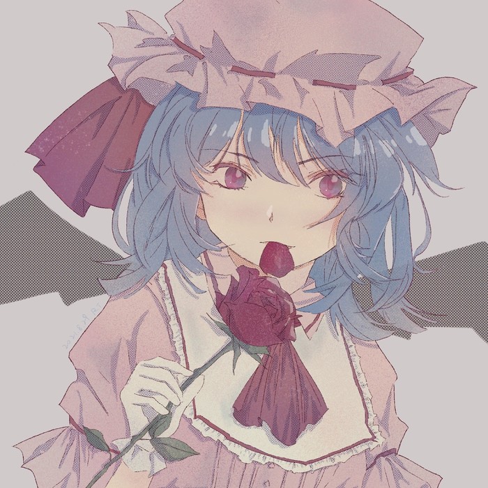 Bite , Anime Art, Touhou, Patchouli Knowledge, Remilia Scarlet, Izayoi Sakuya, 