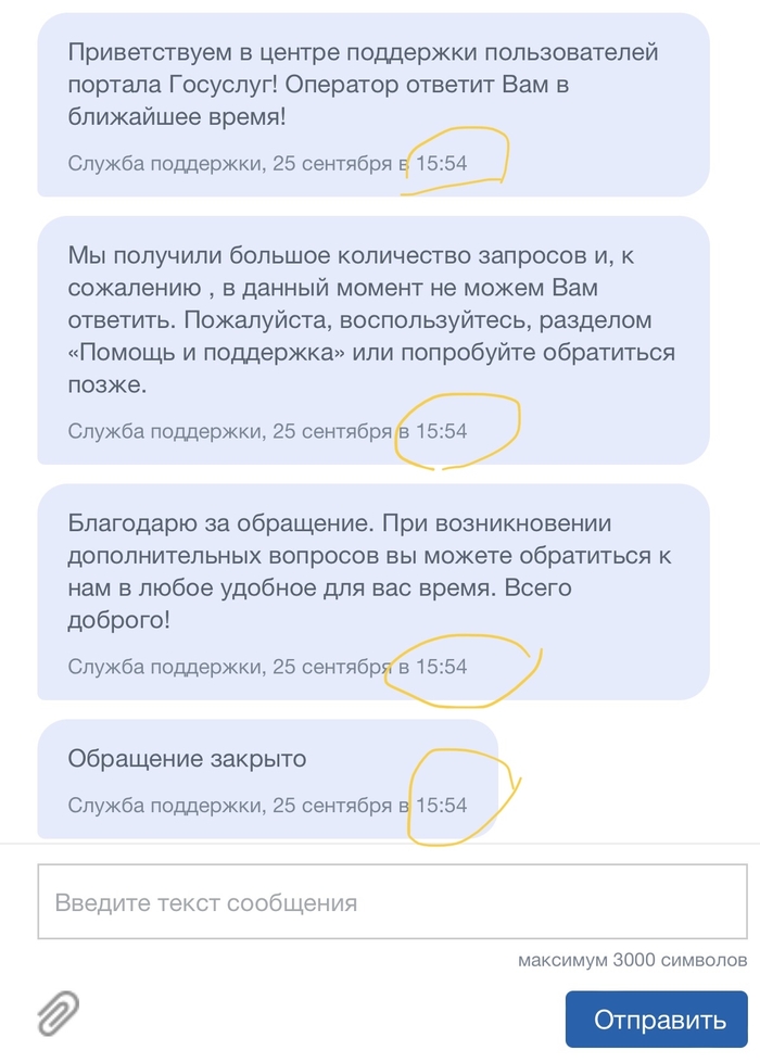 Поддержка Госуслуг