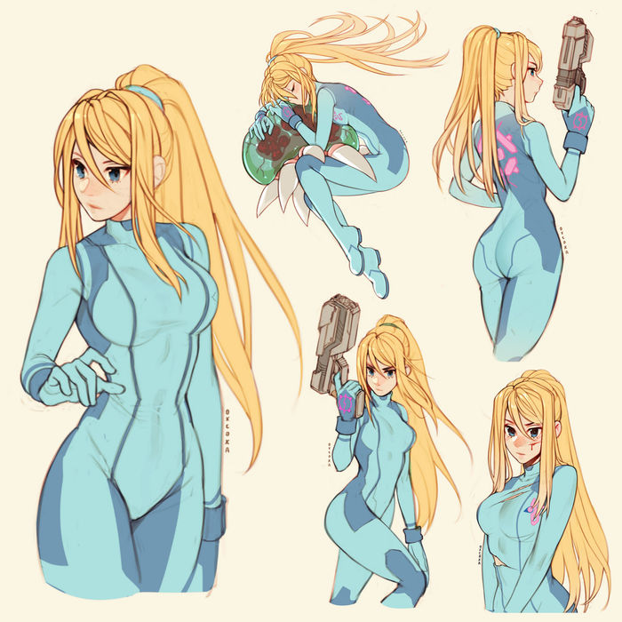 Samus byoxcoxa Samus Aran, Metroid, Game Art, , , , 