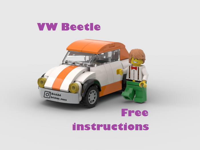 LEGO VW Beetle () LEGO, Moc, Lego City, , 