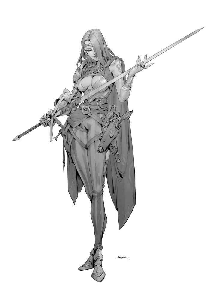 Fantasy characters concept bySun haiyang Sun haiyang, , , , -, 