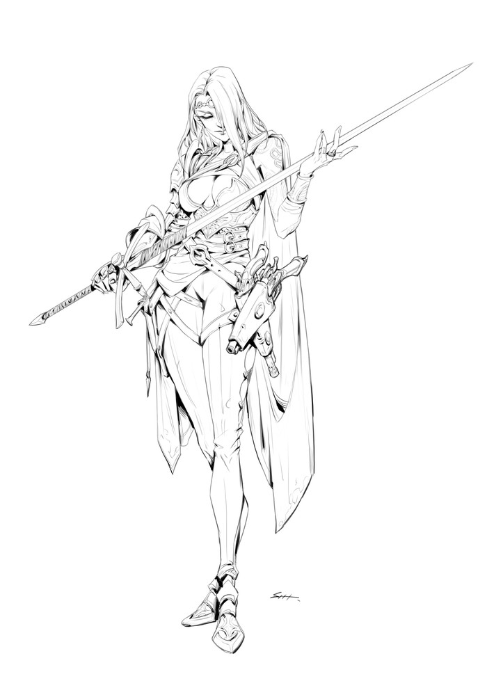 Fantasy characters concept bySun haiyang Sun haiyang, , , , -, 