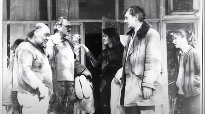 Немножко ностальгии 60: за кадром Кин-дза-дза! Георгий Данелия, Кин-Дза-Дза!, Евгений Леонов, Станислав Любшин, Юрий Яковлев, Актеры и актрисы, За кадром, Фото со съемок, Длиннопост, Советское кино, Видео