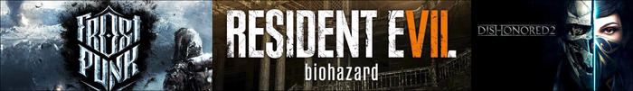  Frostpunk, Resident Evil 7  Dishonored 2 Steam, , ,  , , Capcom, Arkane Studios, Resident Evil, Resident Evil 7: Biohazard, Frostpunk, Dishonored 2, Steamgifts