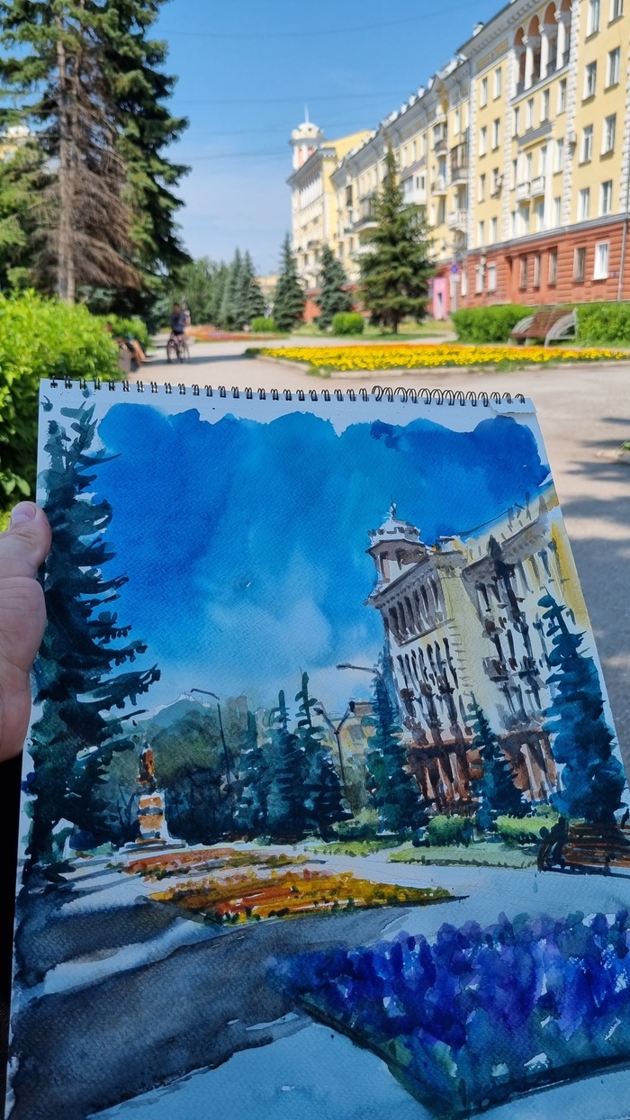 Архитектура новокузнецка рисунок