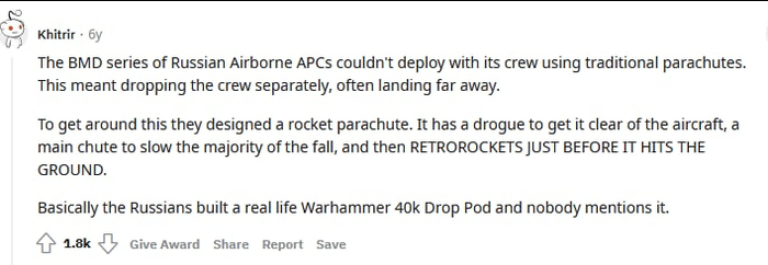 Real-life Warhammer 40k Drop Pod