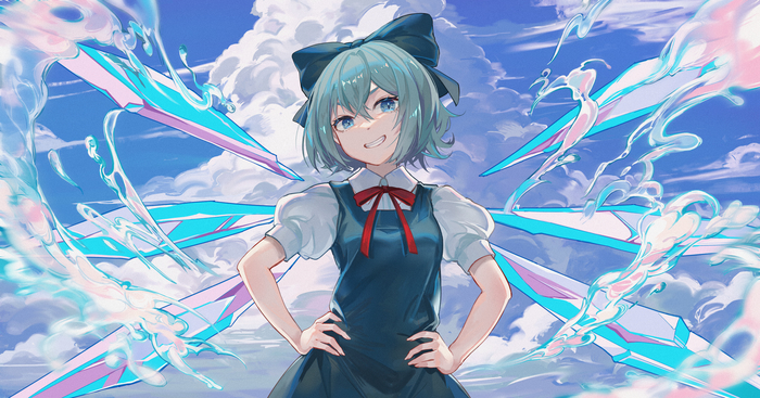 Cirno Touhou, Cirno, Anime Art, , Kyusoukyu