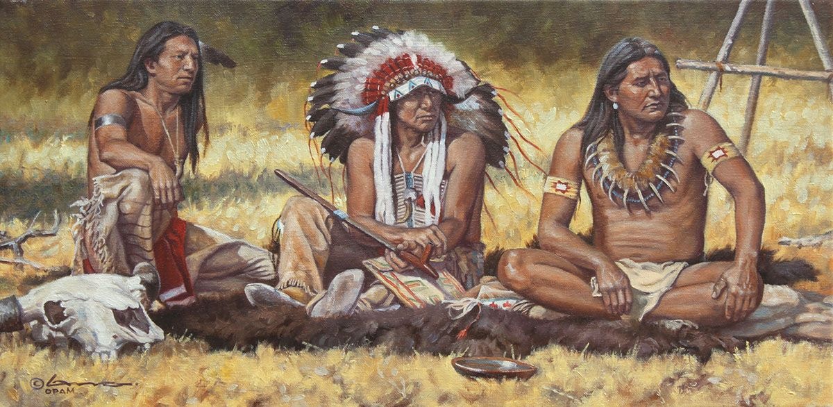 Native american indians in the nude