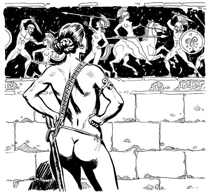 Амазонка смотрит мифы про свой народ