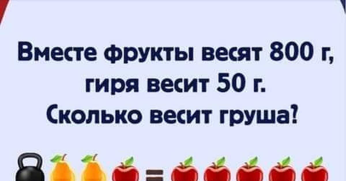 Маск загадка 26.08. Задачка с яблоками вишенками и Викторией 15 19 26.