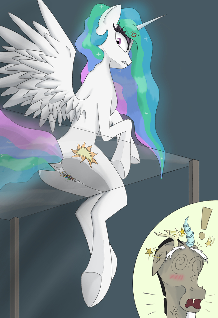      , ... My Little Pony, Princess Celestia, MLP Discord, MLP Edge, Giant Pony