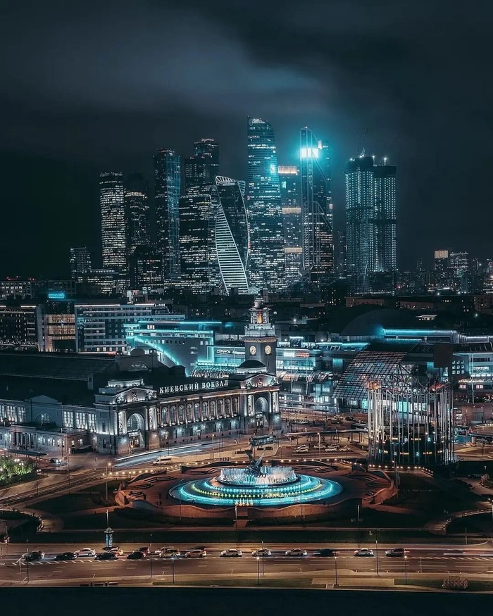 Площадь Европы, Киевский вокзал, ТЦ "Европейский", Москва Сити