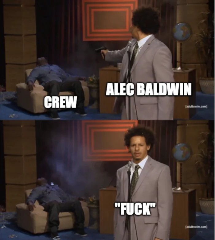 Алек Болдуин и съемочная команда