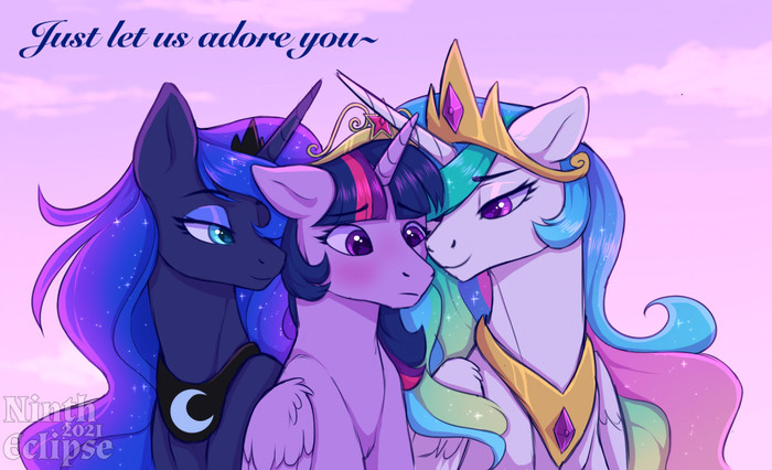      My Little Pony, Princess Luna, Princess Celestia, Twilight Sparkle, , MLP Lesbian, Nintheclipse
