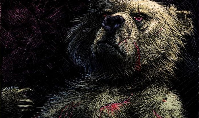 "Я живу под именем Сандерс". Отрывок Винни-Пух, Нуар, Детектив, Черный юмор