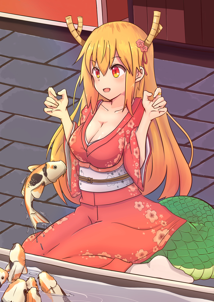  Anime Art, Kobayashi-san chi no maidragon, Tooru