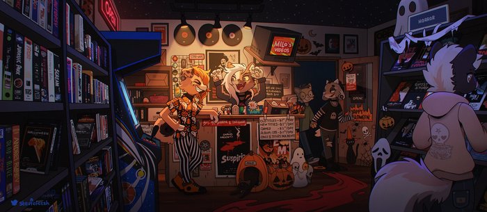 Видеопрокат на Хэллоуин