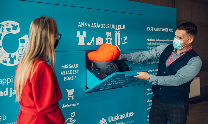 В Таллинне, торговые центры Рока аль Маре и Кристиине открыли специальные шкафчики для ненужных вещей