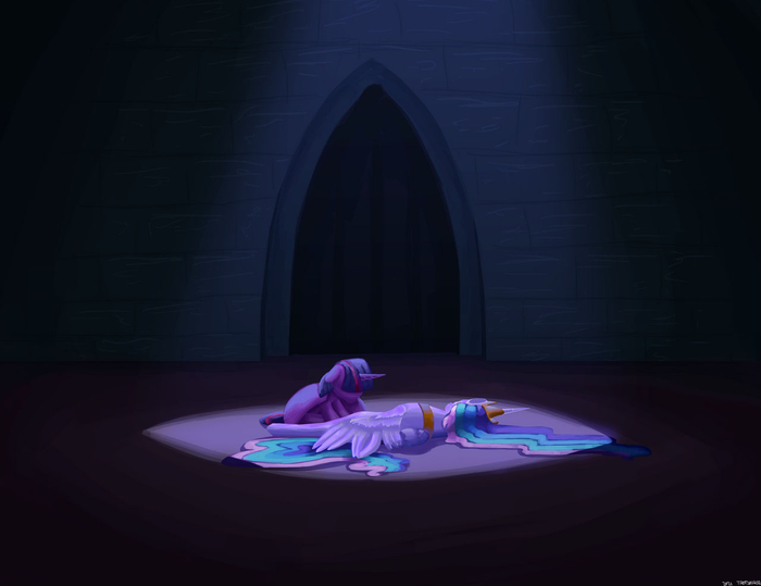 Downfall My Little Pony, Twilight Sparkle, Princess Celestia