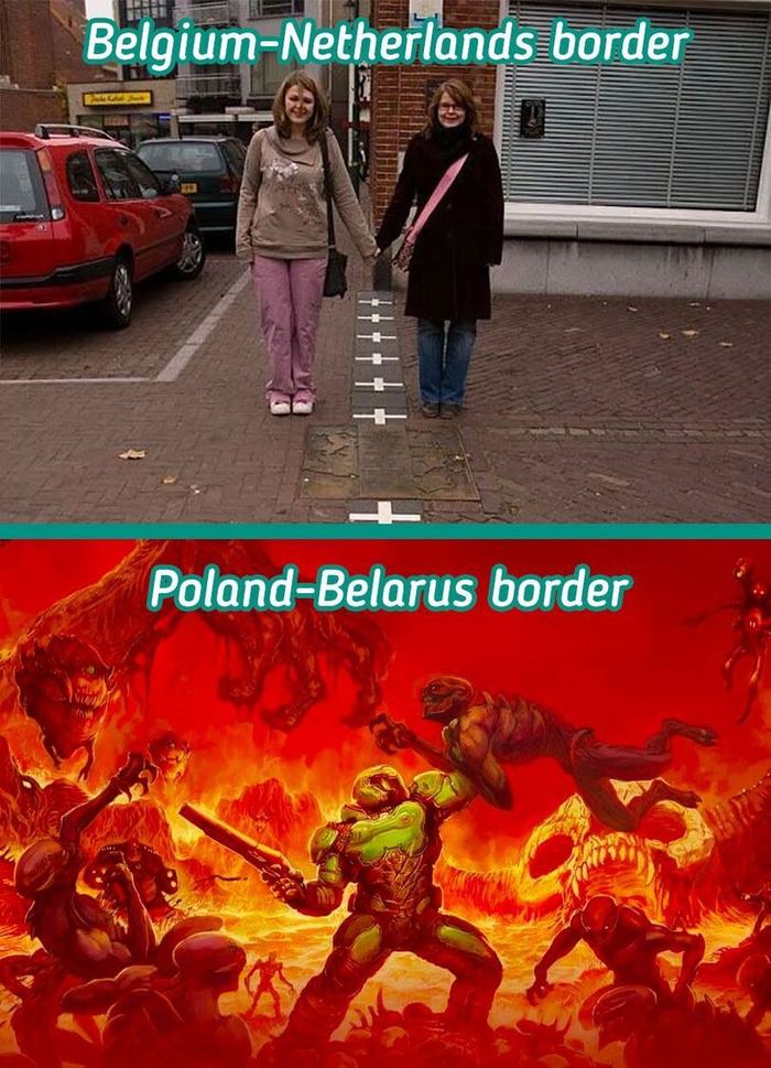 В свете последних событий Граница, Мигранты, Картинка с текстом, Польша, Республика Беларусь, Doom, Нидерланды (Голландия), Политика, Бельгия