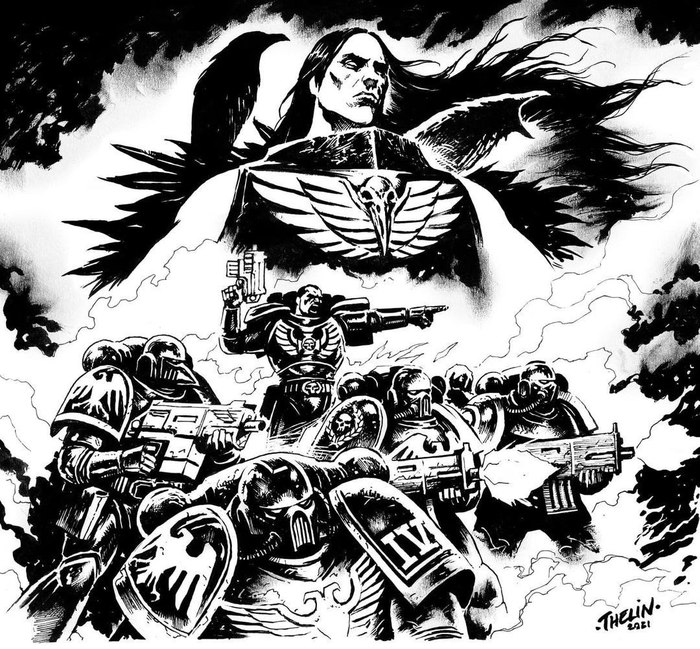 Raven King Warhammer 40k, Wh Art, , Corvus Corax, Raven Guard
