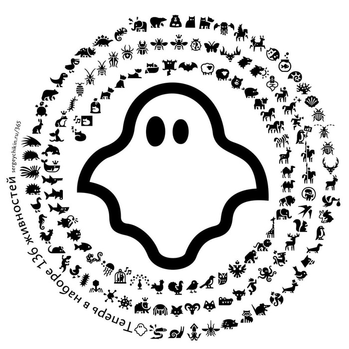 Почти ежедневная иконка — привидение | Пикабу