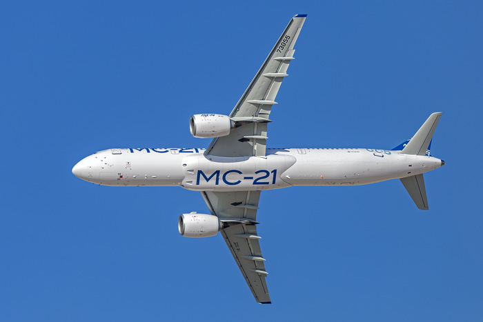 МС-21 с новыми двигателями Мс-21-300, Мс-21, Иркут, Дубай, Авиашоу, ОАЭ, Пд-14, Длиннопост