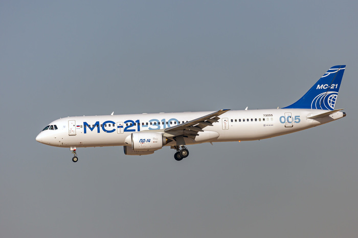 МС-21 с новыми двигателями Мс-21-300, Мс-21, Иркут, Дубай, Авиашоу, ОАЭ, Пд-14, Длиннопост