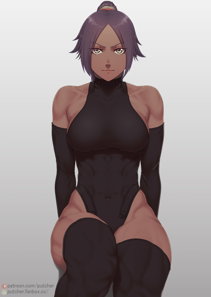 Shihouin Yoruichi by Putcher Shihouin yoruichi, Putcher, , Muscleart,  ,  , Bleach, , Anime Art