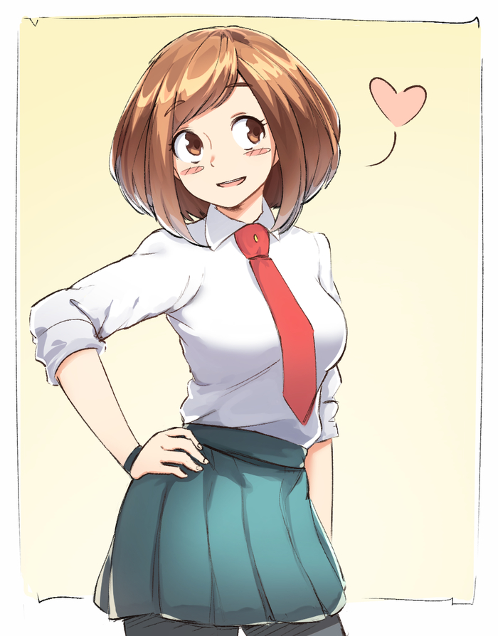 Uraraka Anime Art, Original Character, , Boku No Hero Academia, Uraraka Ochako