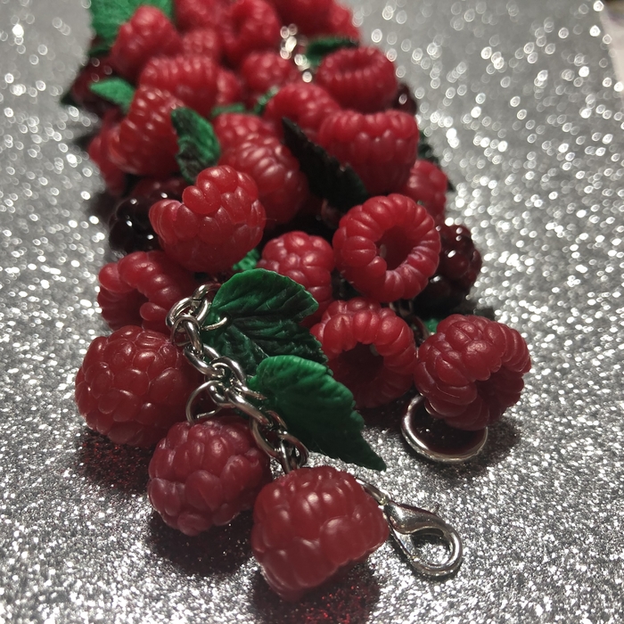 ягодный браслет подарки, ягоды, рукоделие без процесса, малина, ежевика