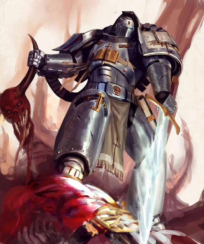 Grey Knight byGeorge Earl Abalayan George Earl Abalayan, Warhammer 40k, Wh Art, Adeptus Astartes, Grey Knights