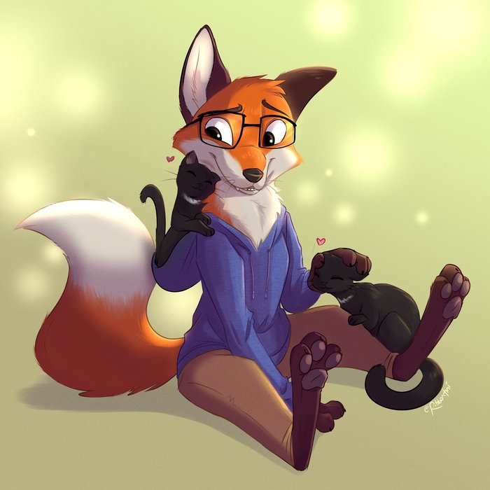   , Furry Fox, , Ribbontini, 