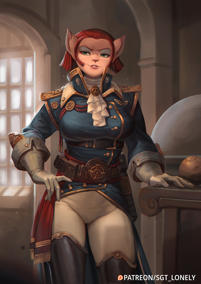 Captain Amelia bySgt_Lonely Sgt Lonely, Warhammer 40k, Wh Art, ,  ,  , Imperial Navy, , , 