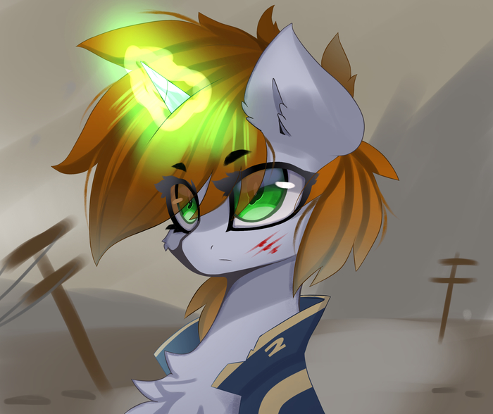      -  ,    ,       - .    My Little Pony, Littlepip, Fallout: Equestria