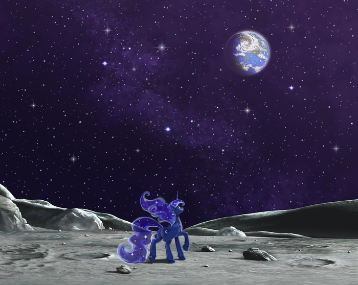 The Mare Who Once Lived On The Moon My Little Pony, Princess Luna, Harwicks-art