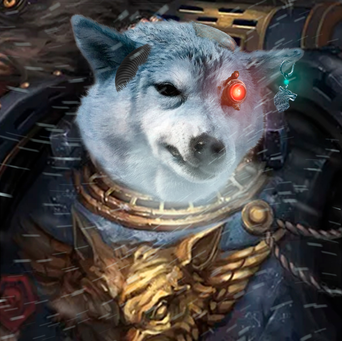 Space Doge Wh humor, , Space wolves, Photoshop, , Doge, -