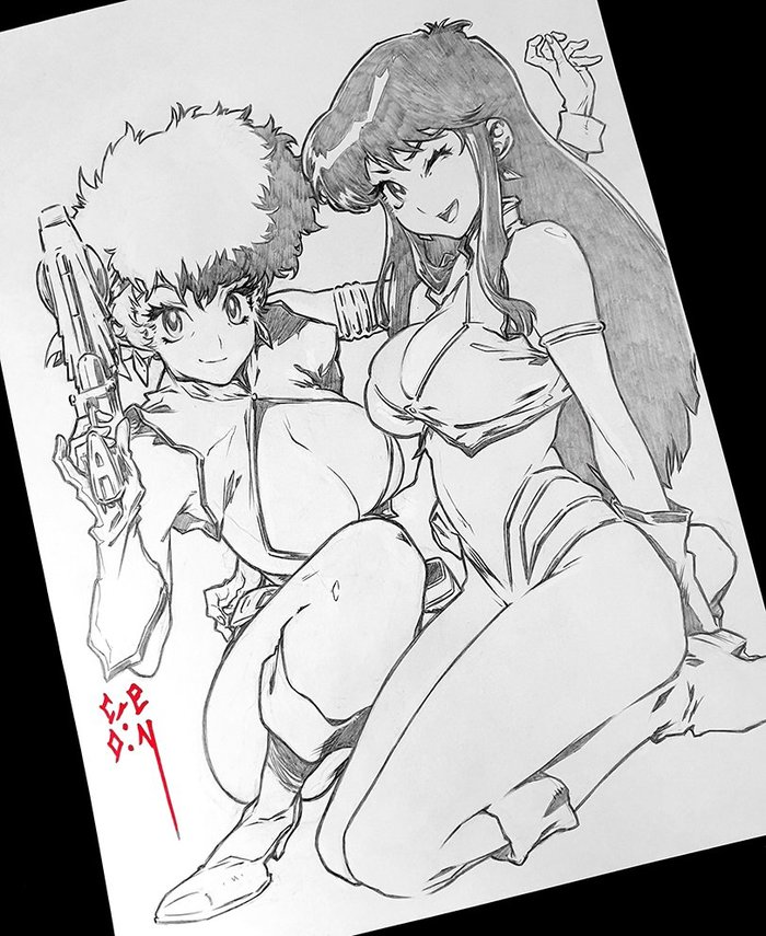 Kei & Yuri Sketch byLGerchel Lgerchel, Dirty Pair, , , , Anime Art