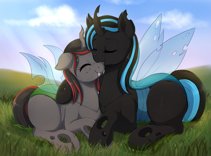   My Little Pony, Ponyart, Original Character, Changeling, Evomanaphy