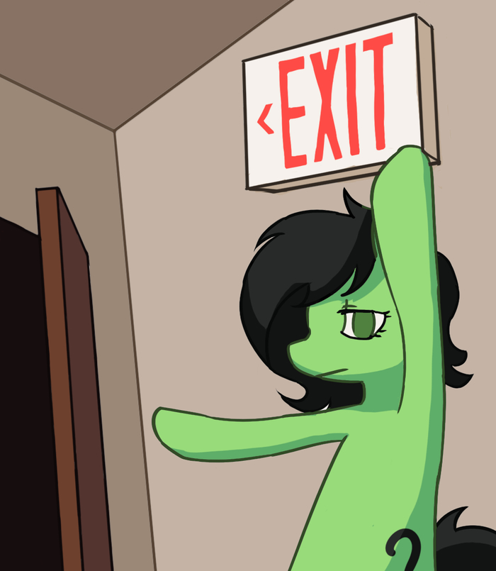 Exit My Little Pony, , -, Ponyart, Filly Anon