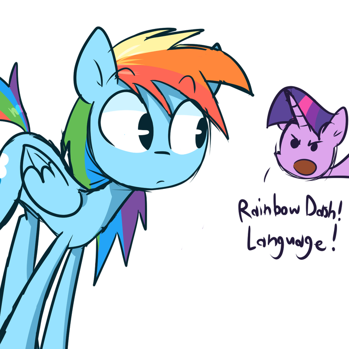   My Little Pony, , -, Ponyart, Rainbow Dash, Twilight Sparkle, , 