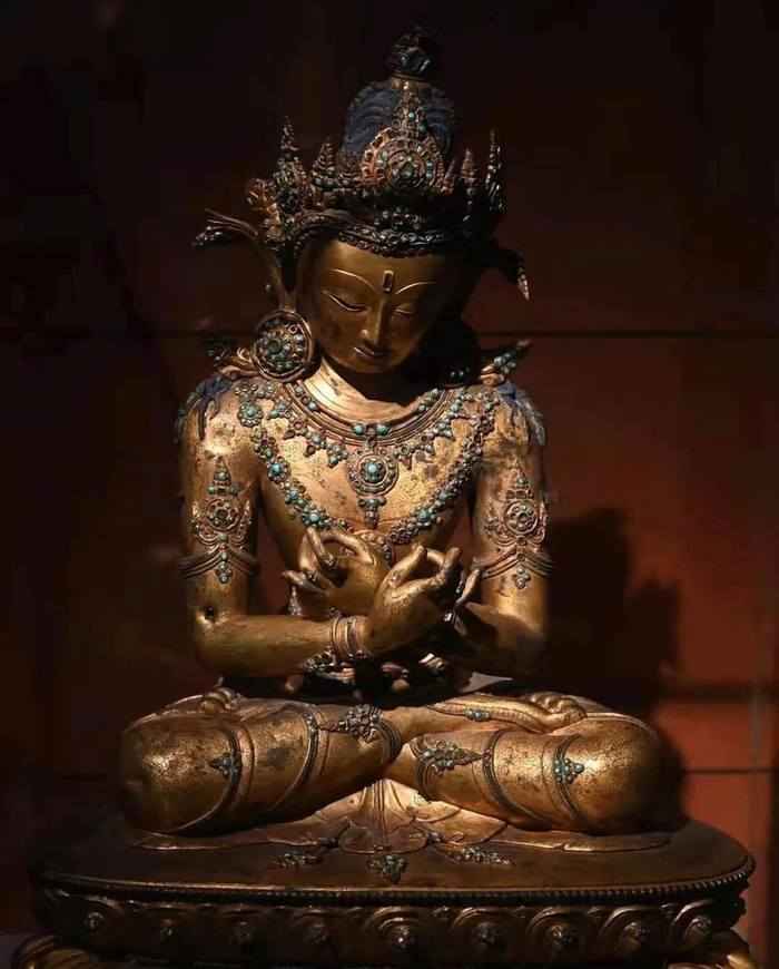 Ваджрадхара (изначальный Будда). Тибетская бронзовая статуэтка